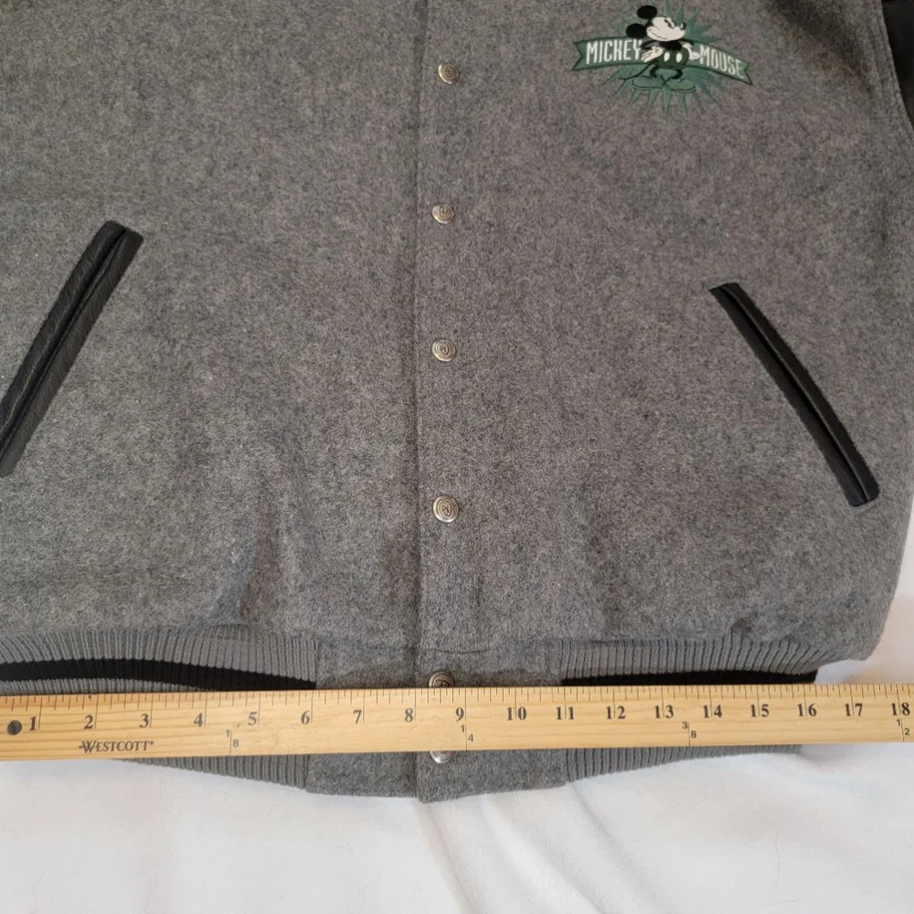 DISNEY Vintage 90's Mickey Varsity Letterman Jacket -M - Picture 11 of 14